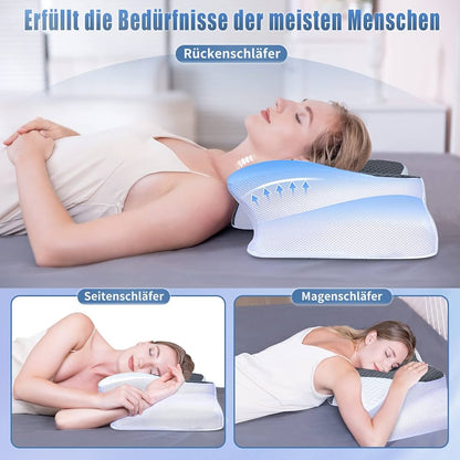 Memory Foam Ergonomisches Kissen, 2 in 1